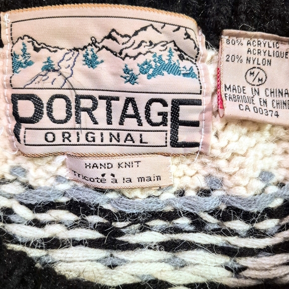 Portage Original Hand Knit Chunky Sweater Medium - Picture 5 of 5